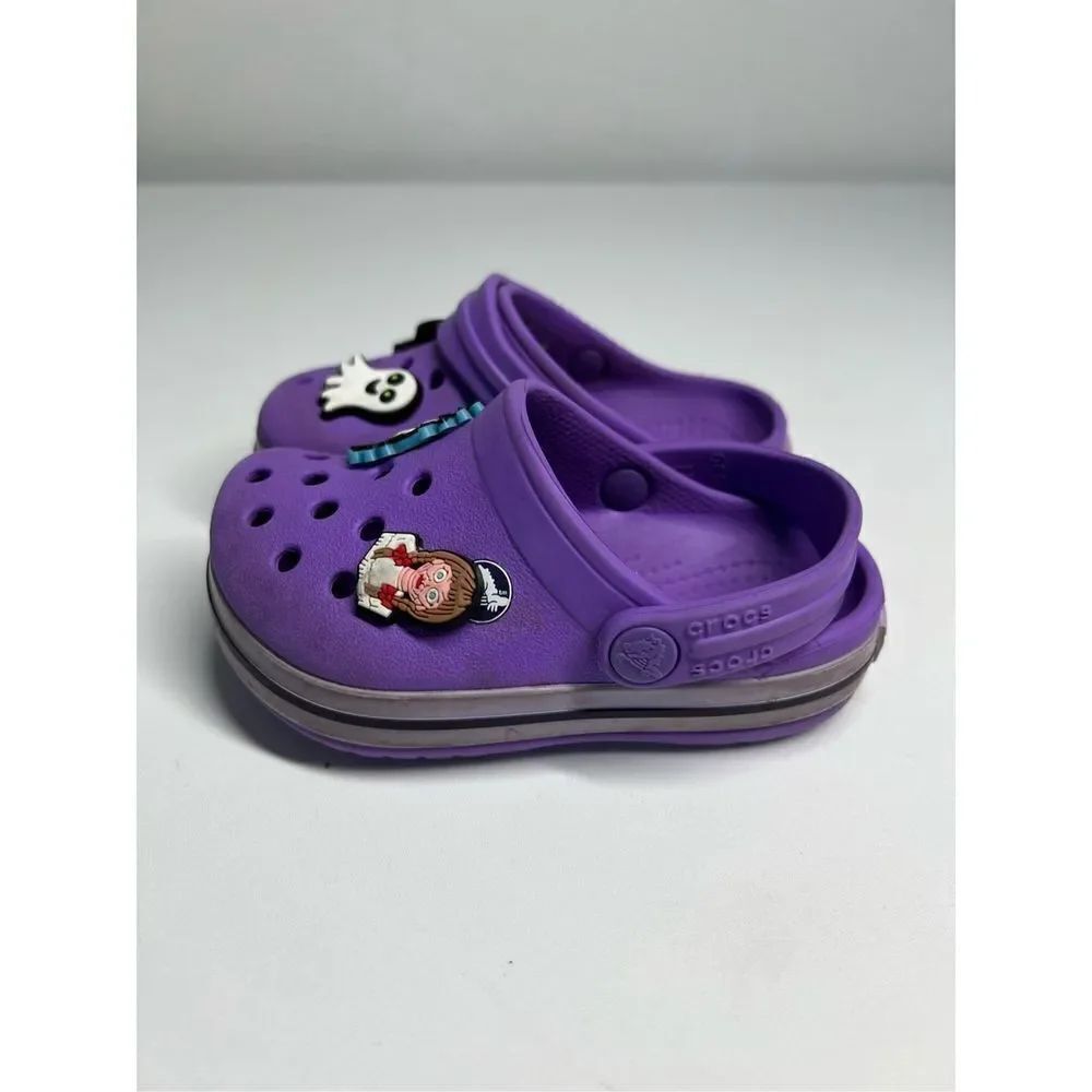 Crocs Unisex-Child Crocband Clogs Purple Gray Size US 6 Kids